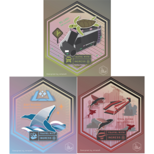 Travel with Ingress Sticker / 行李貼紙 (whaleA)